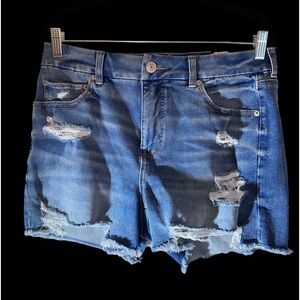AMERICAN EAGLE 🦅 Curvy MIDI, The Dream Short, Women's Size 12, Distressed, NWT.